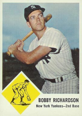 1963 Fleer Bobby Richardson #25 Baseball Card
