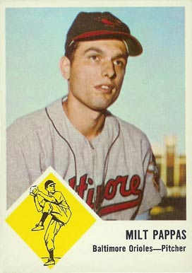 1963 Fleer Milt Pappas #3 Baseball Card