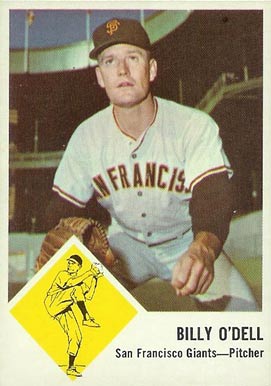 1963 Fleer Billy O'Dell #66 Baseball Card