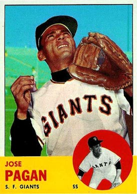 1963 Topps Jose Pagan #545 Baseball Card
