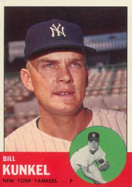 1963 Topps Bill Kunkel #523 Baseball Card
