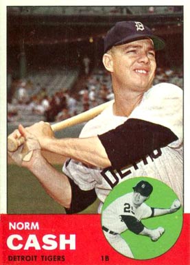 1963 Topps Norm Cash #445 Baseball Card
