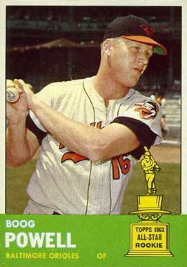1963 Topps Boog Powell #398 Baseball Card