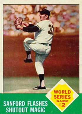 1963 Topps World Series Game #2 #143 Baseball Card