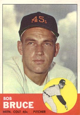 1963 Topps Bob Bruce #24 Baseball Card
