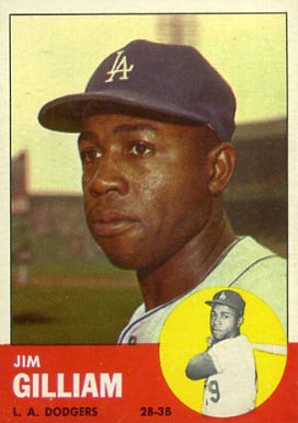 1963 Topps Jim Gilliam #80 Baseball Card