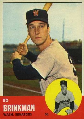 1963 Topps Ed Brinkman #479 Baseball Card