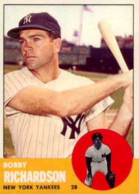 1963 Topps Bobby Richardson #420 Baseball Card