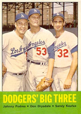 1963 Topps Dodgers' Big Three #412 Baseball Card