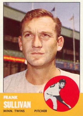 1963 Topps Frank Sullivan #389 Baseball Card