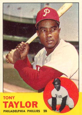 1963 Topps Tony Taylor #366 Baseball Card
