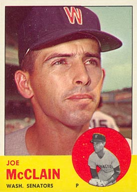 1963 Topps Joe McClain #311 Baseball Card