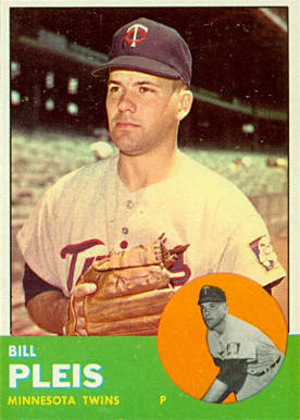 1963 Topps Bill Pleis #293 Baseball Card