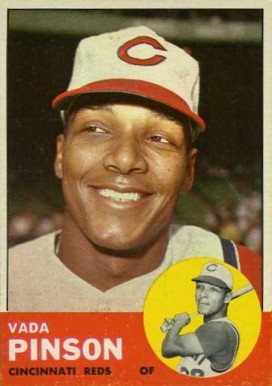 1963 Topps Vada Pinson #265 Baseball Card