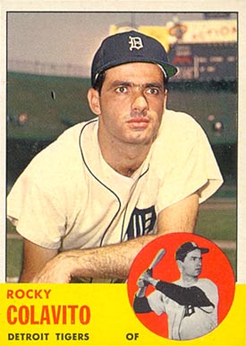 1963 Topps Rocky Colavito #240 Baseball Card