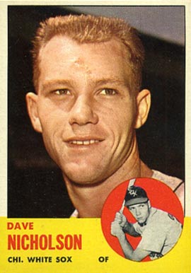 1963 Topps Dave Nicholson #234 Baseball Card
