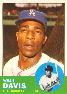 1963 Topps Willie Davis #229 Baseball Card