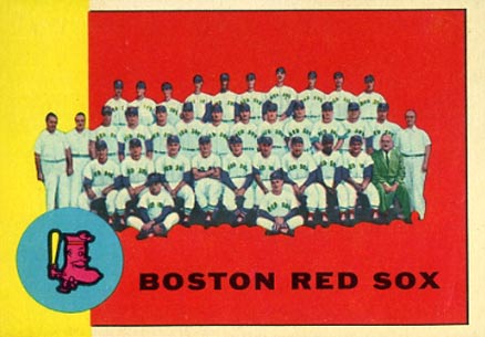 1963 Topps Boston Red Sox Team #202 Baseball Card
