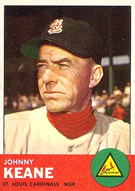 1963 Topps Johnny Keane #166 Baseball Card