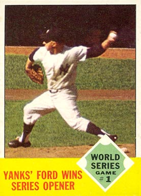1963 Topps World Series Game #1 #142 Baseball Card