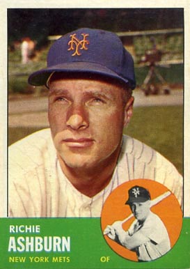 1963 Topps Richie Ashburn #135 Baseball Card
