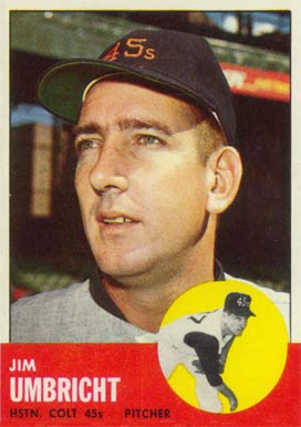 1963 Topps Jim Umbricht #99 Baseball Card