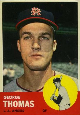 1963 Topps George Thomas #98 Baseball Card