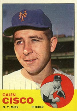 1963 Topps Galen Cisco #93 Baseball Card