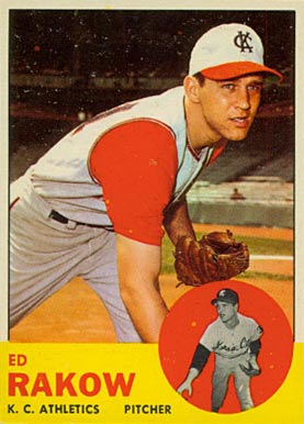 1963 Topps Ed Rakow #82 Baseball Card