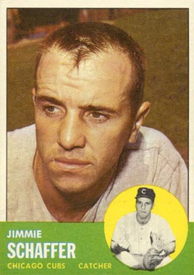 1963 Topps Jimmie Schaffer #81 Baseball Card