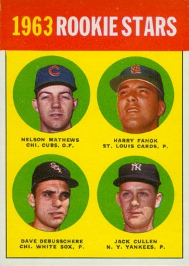 1963 Topps 1963 Rookie Stars #54a Baseball Card