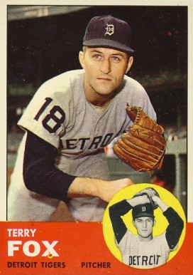 1963 Topps Terry Fox #44 Baseball Card