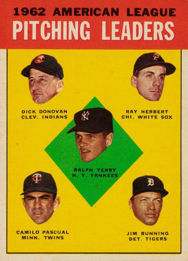1963 Topps A.L. Pitching Leaders #8 Baseball Card