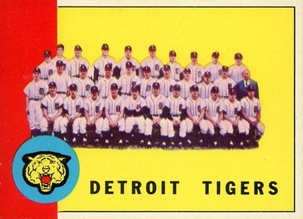 1963 Topps Detroit Tigers Team #552 Baseball Card
