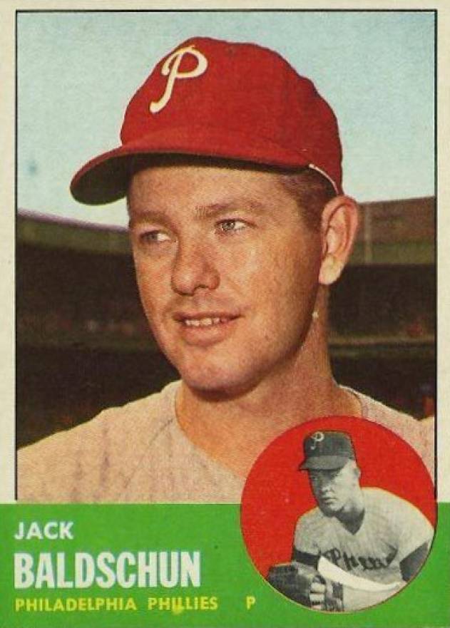 1963 Topps Jack Baldschun #341s Baseball Card