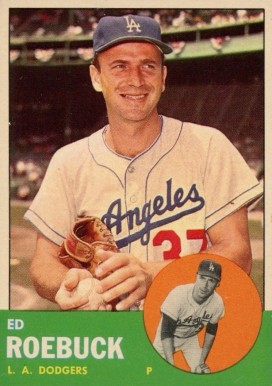 1963 Topps Ed Roebuck #295 Baseball Card