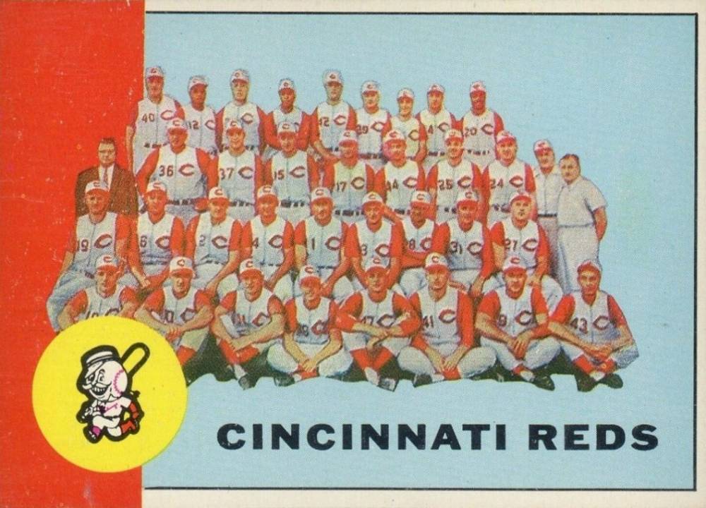 1963 Topps Cincinnati Reds Team #63 Baseball Card
