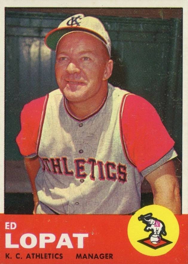 1963 Topps Ed Lopat #23 Baseball Card