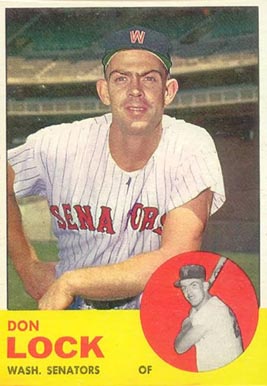 1963 Topps Don Lock #47 Baseball Card