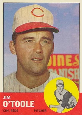1963 Topps Jim O'Toole #70 Baseball Card