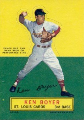 1964 Topps Stand-Up Ken Boyer #10 Baseball Card