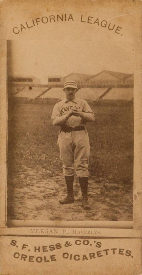 1888 S.F. Hess California League Minors Meegan # Baseball Card