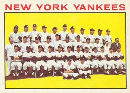 1964 Topps New York Yankees Team #433 Baseball Card