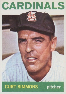 1964 Topps Curt Simmons #385 Baseball Card