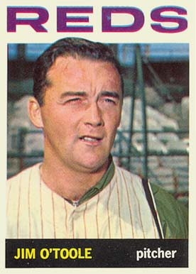 1964 Topps Jim O'Toole #185 Baseball Card