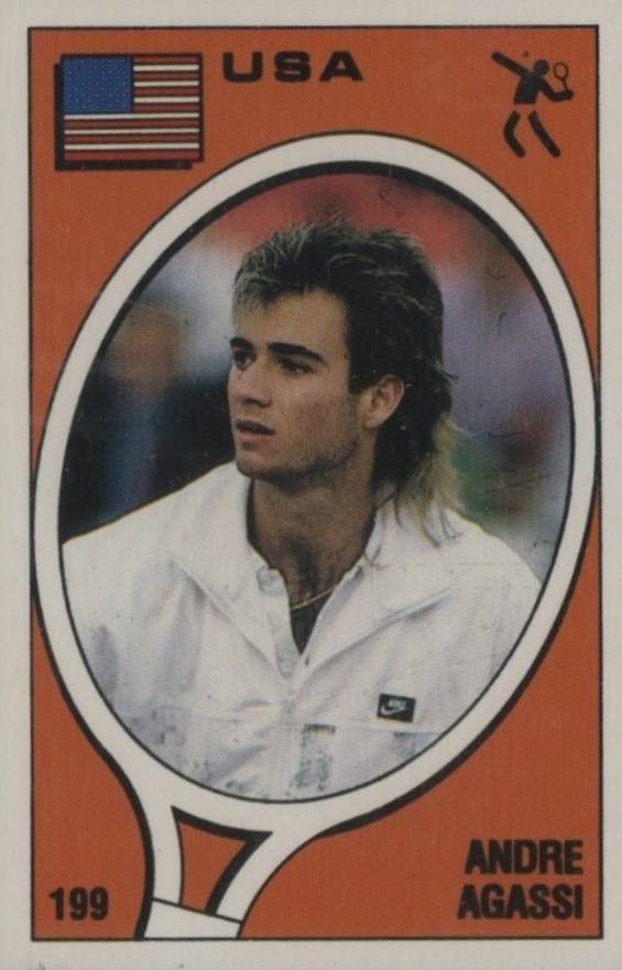 1988 Panini Supersport Italian Andre Agassi/Oliviero Garlini #199/11 Other Sports Card