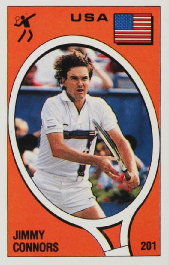 1988 Panini Supersport Italian Jimmy Connors/Thomas Berthold #201/117 Other Sports Card