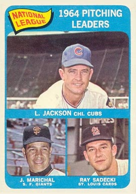 1965 Topps N.L. Pitching Leaders #10 Baseball Card