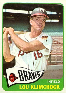 1965 Topps Lou Klimchock #542 Baseball Card