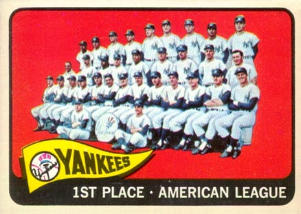 1965 Topps Yankees Team #513 Baseball Card